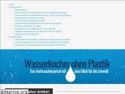 Sites similar to wasserkocher-ohne-plastik.de