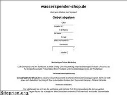 Sites similar to wasserspender-shop.de