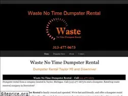 Sites similar to wastenotimedumpsterrental.com