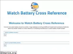 Sites similar to watchbatterycrossreference.com