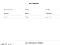 Sites similar to watchcric.org