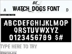 Sites similar to watchdogsfont.com