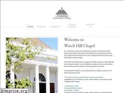 Sites similar to watchhillchapel.org
