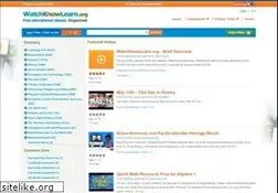 Sites similar to watchknowlearn.org