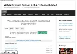 Sites similar to watchoverlord2.com