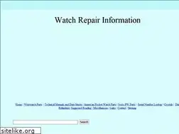 Sites similar to watchrepairinfo.com