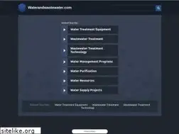 Sites similar to waterandwastewater.com