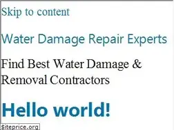 Sites similar to waterdamagerepairxperts.com