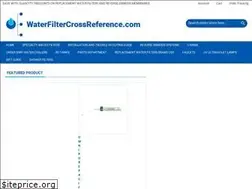 Sites similar to waterfiltercrossreference.com