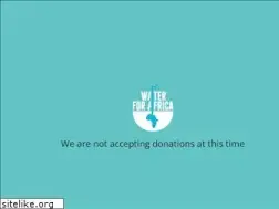 Sites similar to waterforafrica.org.uk