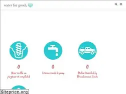 Sites similar to waterforgood.org