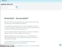 Sites similar to waterforlife.org.nz