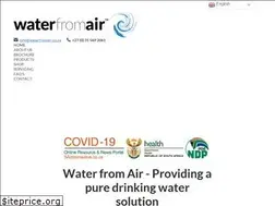 Sites similar to waterfromair.co.za