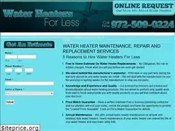Sites similar to waterheatersforless.com