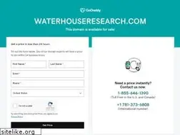 Sites similar to waterhouseresearch.com