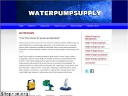 Sites similar to waterpumpsupply.com