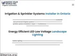 Sites similar to wateryourworld.com