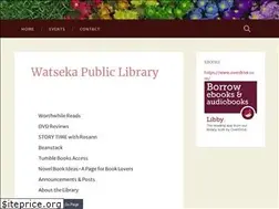 Sites similar to watsekalibrary.org