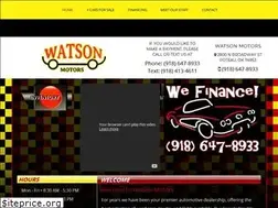 Sites similar to watsonmotorsales.com