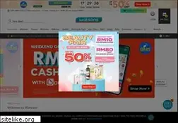 Sites similar to watsons.com.my