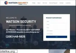Sites similar to watsonsecurity.com