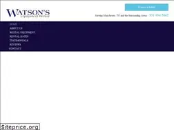 Sites similar to watsonsequipmenttn.com