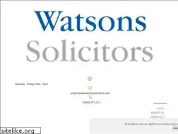 Sites similar to watsonssolicitors.com