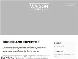 Sites similar to watsonsupplyinc.com