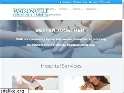Sites similar to watsonvillehospital.com