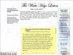 Sites similar to wattshaysletters.com