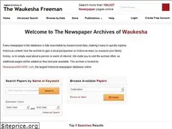 Sites similar to waukesha.newspaperarchive.com