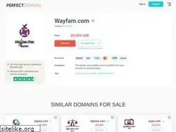 Sites similar to wayfam.com