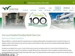 Sites similar to waynehealthcare.org