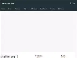 Sites similar to waynesbootshop.com