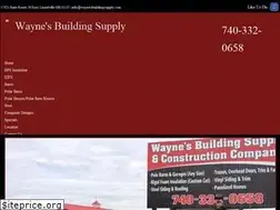 Sites similar to waynesbuildingsupply.com