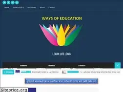 Sites similar to waysofeducation.com