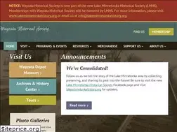 Sites similar to wayzatahistoricalsociety.org