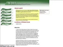 Sites similar to wbhfcu.com