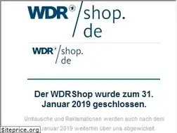 Sites similar to wdrshop.de