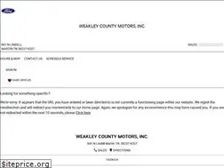Sites similar to weakleycomotors.com