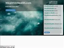 Sites similar to wealthinhealth.com