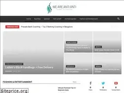 Sites similar to weareantianti.com