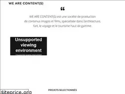 Sites similar to wearecontents.com