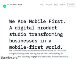 Sites similar to wearemobilefirst.com