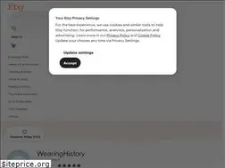 Sites similar to wearinghistory.etsy.com