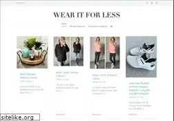 Sites similar to wearitforless.com
