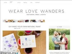 Sites similar to wearlovewanders.com