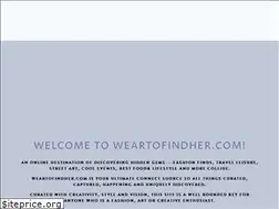 Sites similar to weartofindher.com