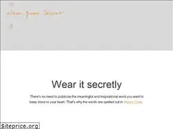 Sites similar to wearyoursecret.com