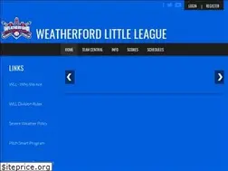 Sites similar to weatherfordlittleleague.com